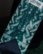"JEAN PAUL GAULTIER" Trompe l'oeil design silk neck tie