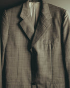 "MONSIEUR by GIVENCHY" 90's Checked wool tailored blazer