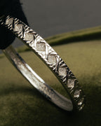 "Christian Dior" 70's-80's German-made textured geometric pattern bangle