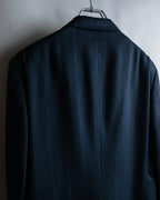 "CHRISTIAN DIOR MONSIEUR"
 Fine pitch stripe pattern notch lapel tailored jacket