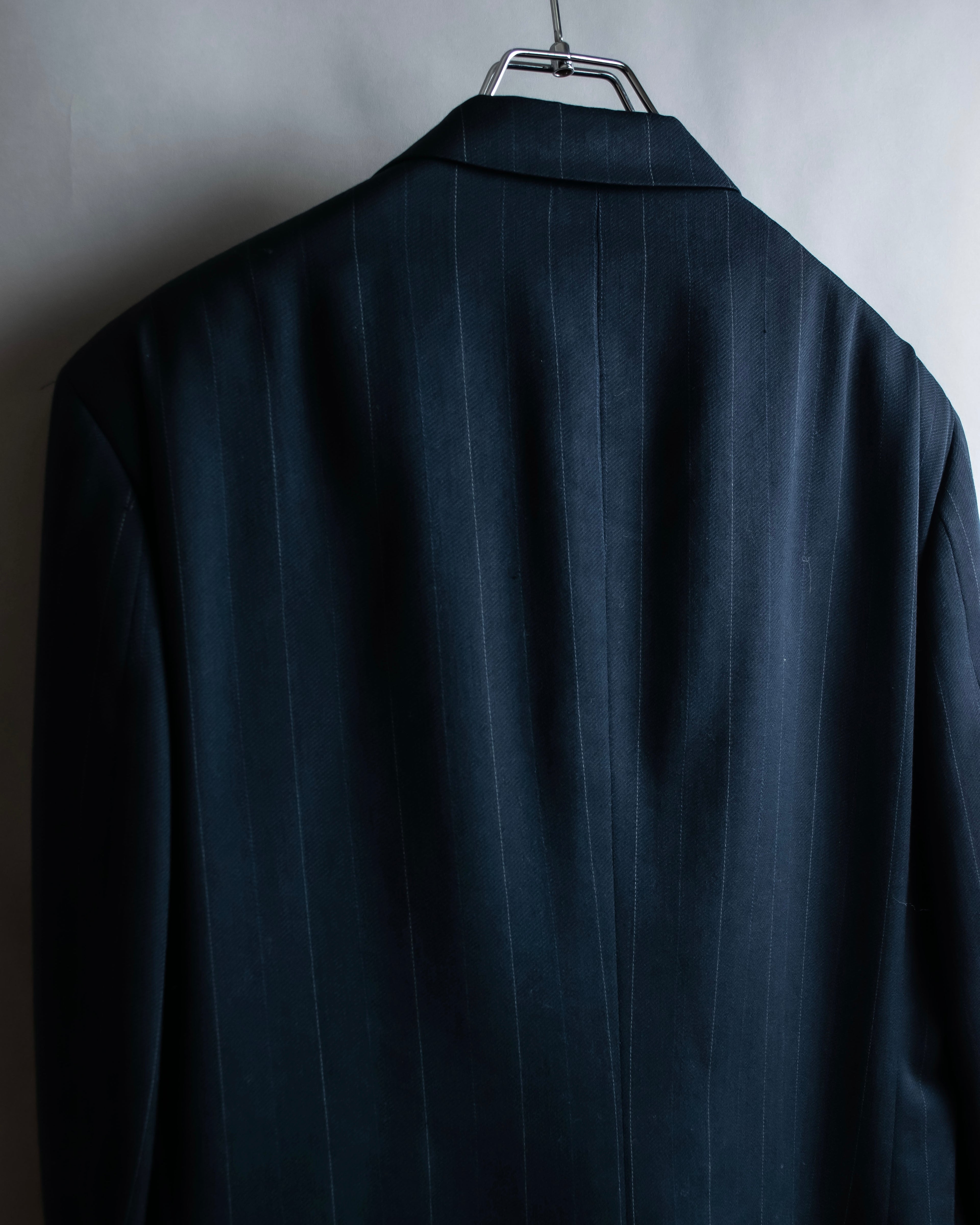 "CHRISTIAN DIOR MONSIEUR"
 Fine pitch stripe pattern notch lapel tailored jacket