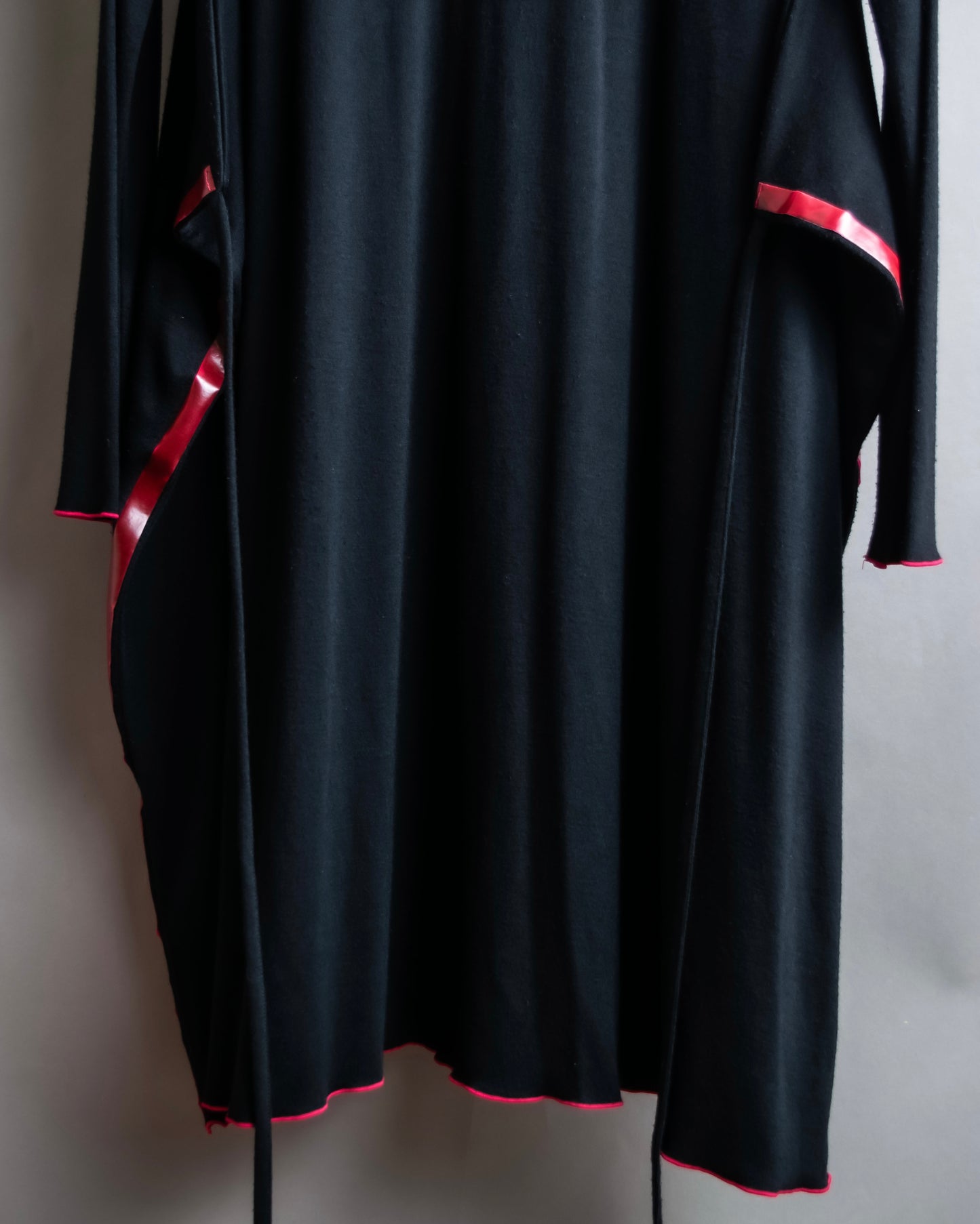 "JEAN PAUL GAULTIER" Separate drawstring design V-neck long length pullover