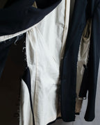 "COMME des GARCONS HOMME PLUS" 17AW Cutting design belted tailored jacket