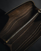 "MIU MIU" 10’s studded quilted vintage leather zip wallet