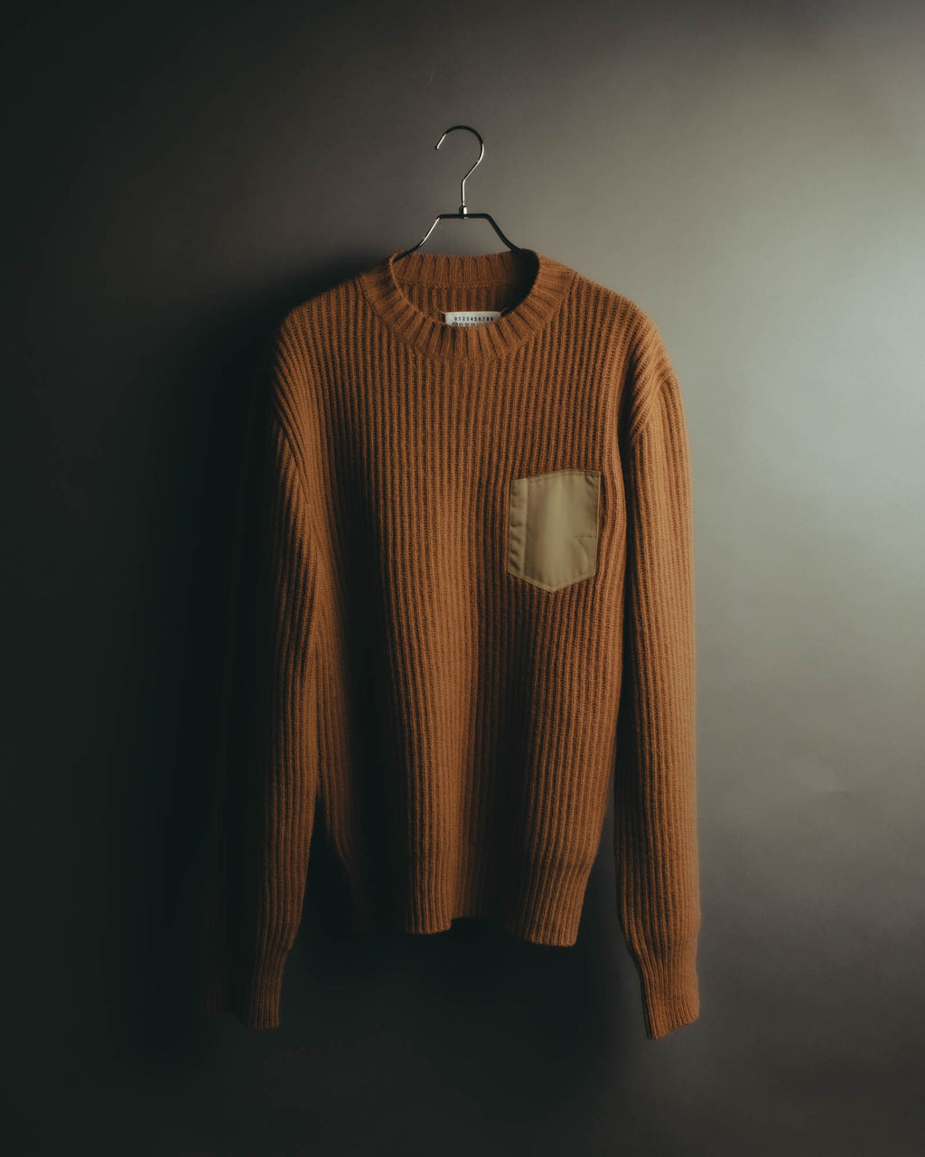 "Maison Margiela" 2021AW Textured ribbed crewneck sweater