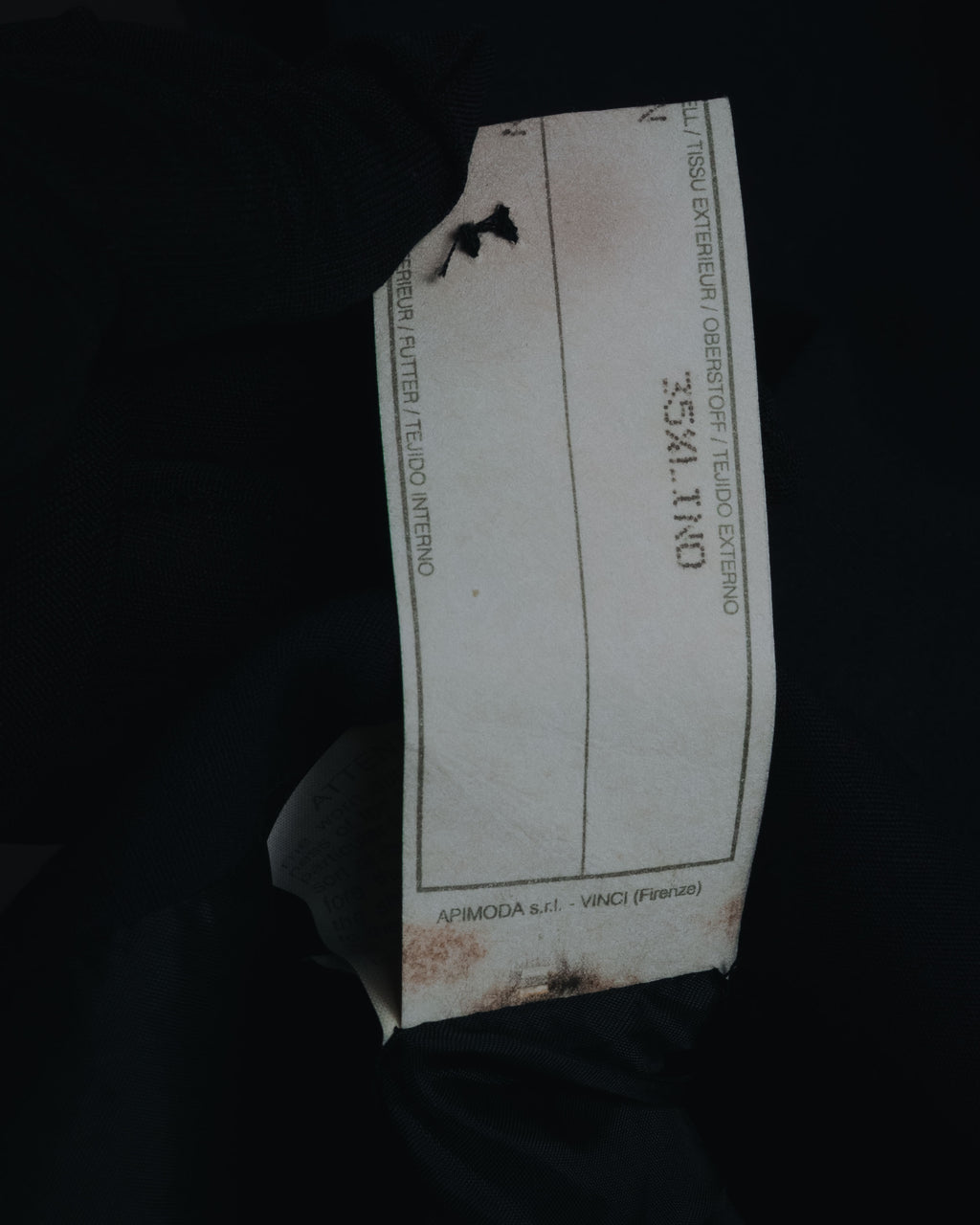 "GIORGIO ARMANI" Early 90s rayon linen asymmetric gilet