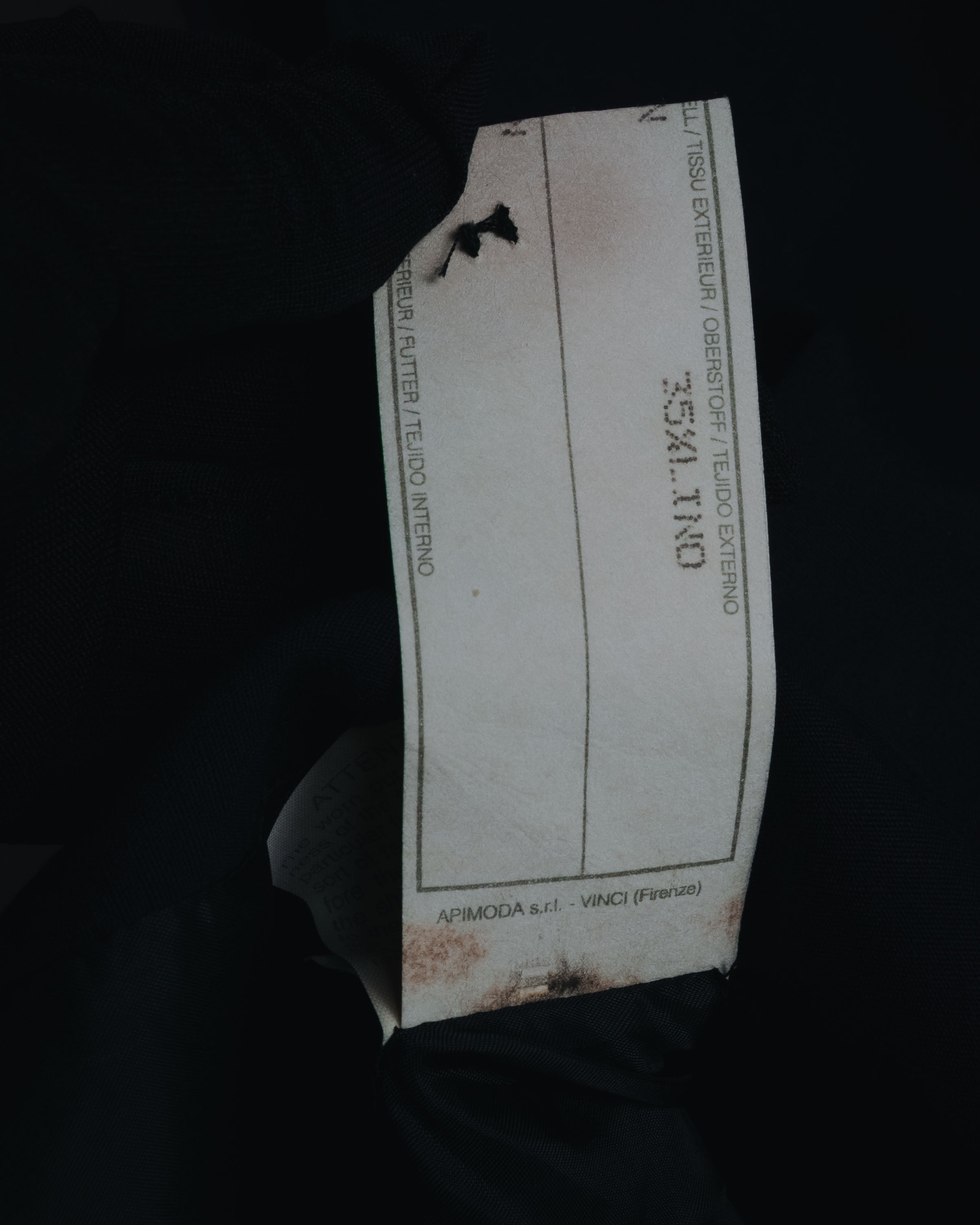 "GIORGIO ARMANI" Early 90s rayon linen asymmetric gilet