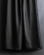 "LANVIN en Bleu" Sheer layered sarouel wide pants