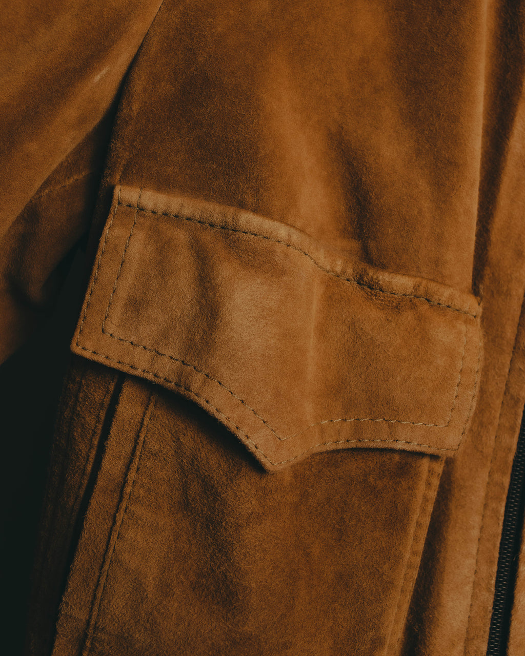 -SPECIAL- “GUCCI” 70’s-80’s Bovine suede bomber jacket