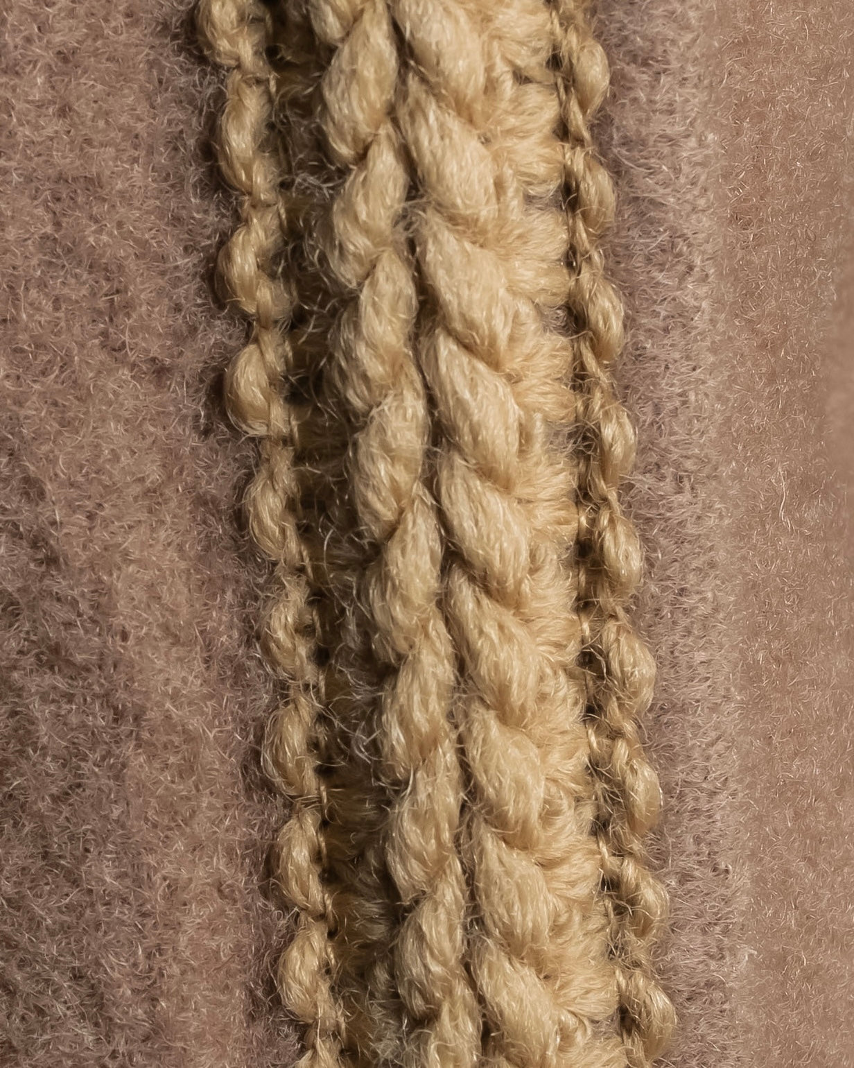 "BURBERRYS" Gold trim design belted gown coat