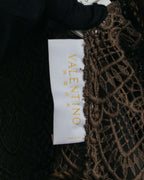 -SPECIAL- “VALENTINO ROMA” 1998-2008 Lace belted sheer coat dress