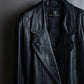 "PIERRE BALMAIN" Oversized double-breasted lamb leather tailored jacket