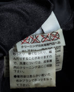 "Salvatore Ferragamo" Straight silhouette leather tailored jacket