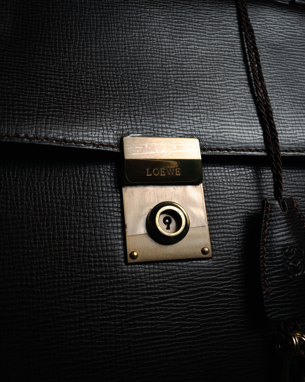 “LOEWE” 90’s Heritage anagram lock briefcase