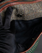 "Harris Tweed" Herringbone wave boston bag