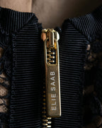 Reserved "Elie Saab" Gold stud detail tweed jacket