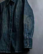 "GUCCI" Vintage faded shaped denim jacket