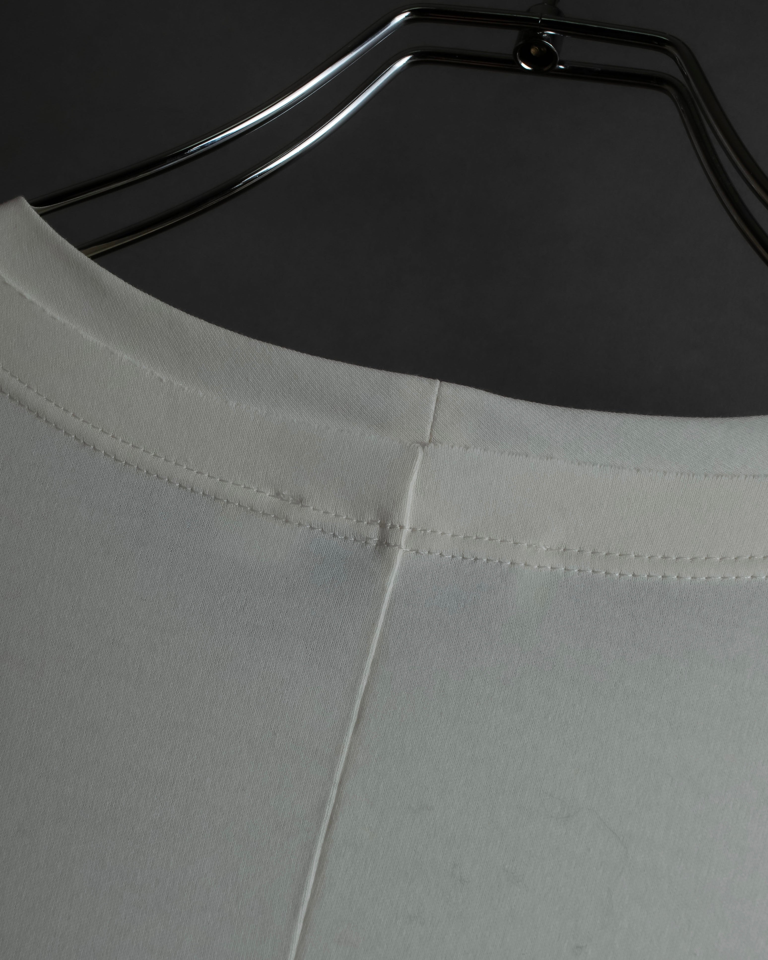 "JIL SANDER" Asymmetrical tuck gather detail long dress