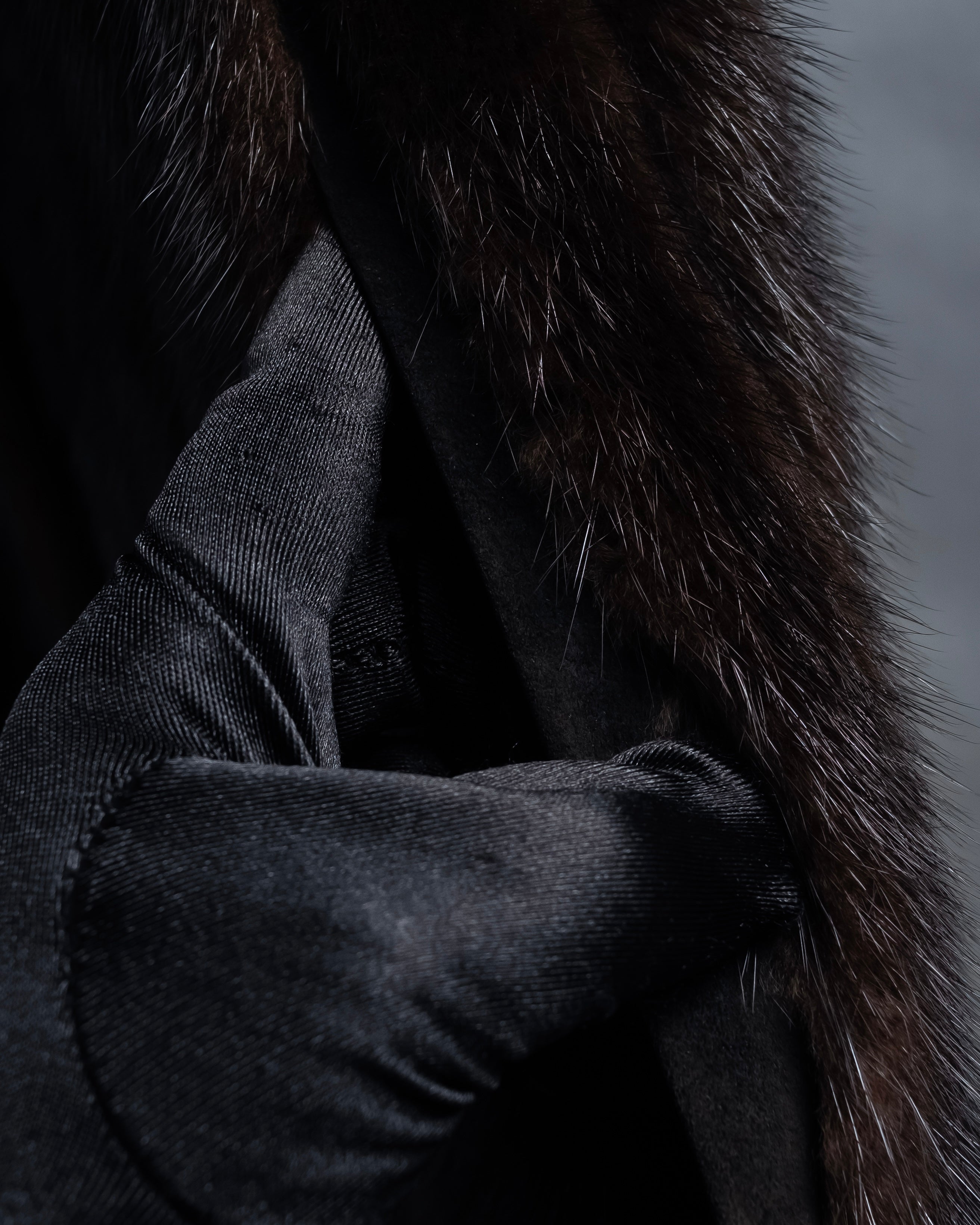 -SPECIAL- "Christian Dior Boutique Paris" 70's-80's Panel work design 100% mink fur coat