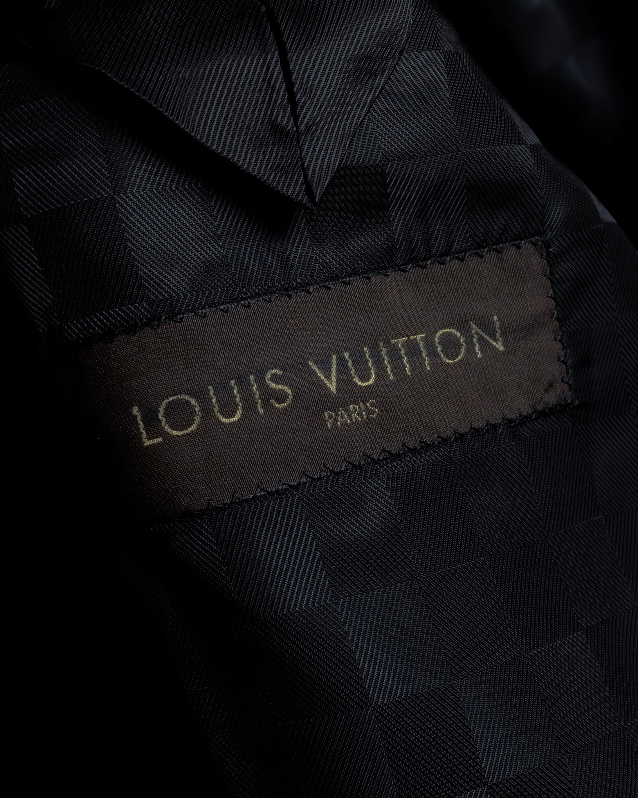 "LOUIS VUITTON" Geometric pattern velvet tailored jacket