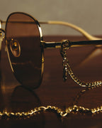 -SPECIAL- “GUCCI” 2016-2022 chain detailed oversized sunglasses