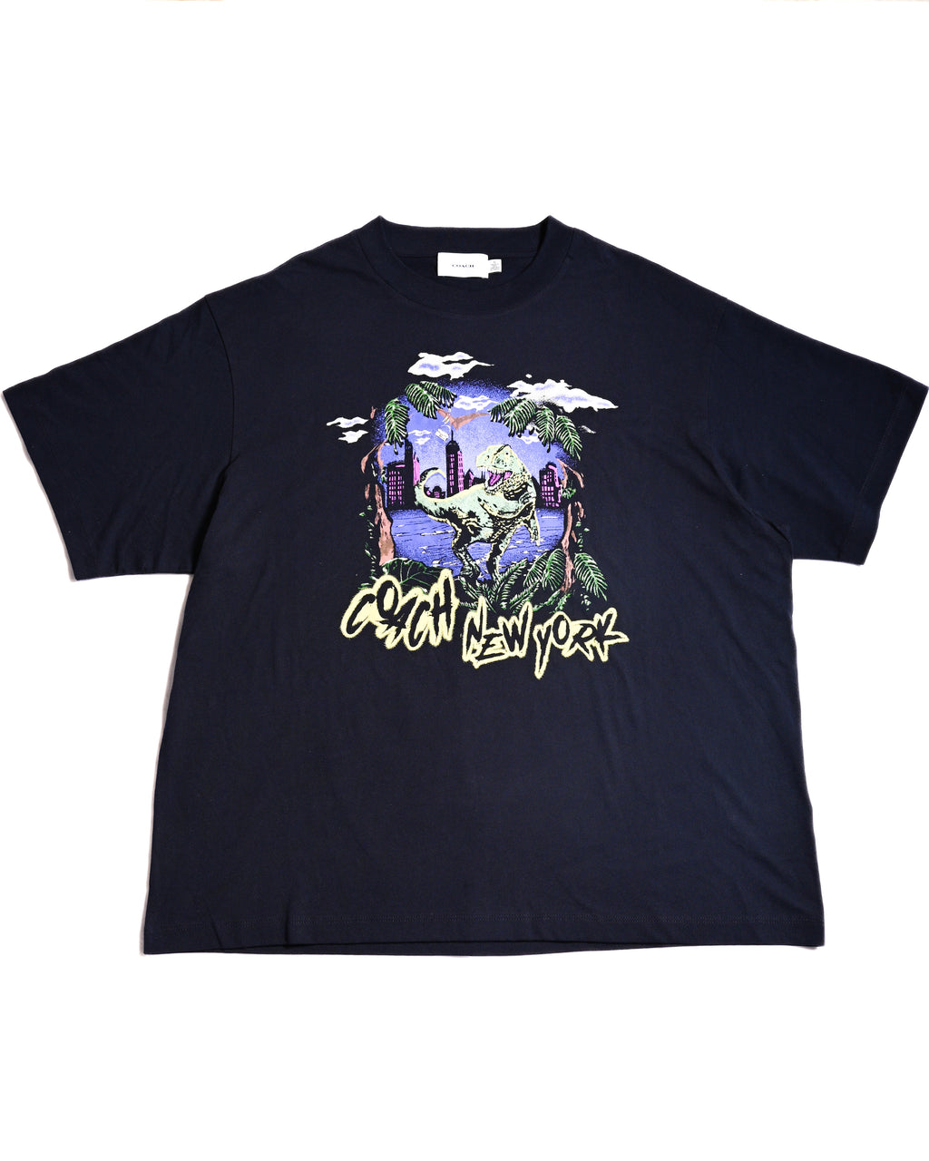 COACH/ “Rexy 10th Birthday Jungle Relaxed T-Shirt” Navy