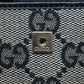 "GUCCI" GG pattern leather compact wallet