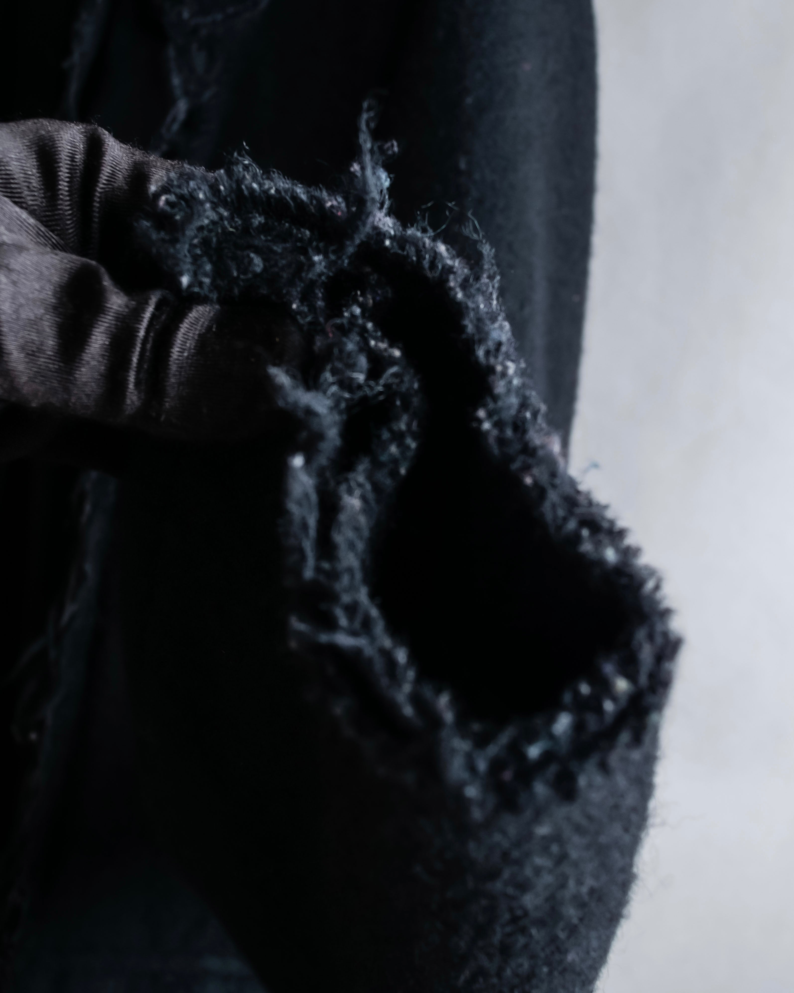 "tricot COMME des GARCONS" Fringe cut design tailored jacket