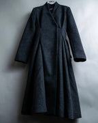 "RUIRUE BOUTIQUE" Shawl collar flare silhouette coat