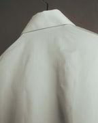-SPECIAL- "Dior" 10's-20's Sculptural cord embellished concealed placket long sleeve dress shirt