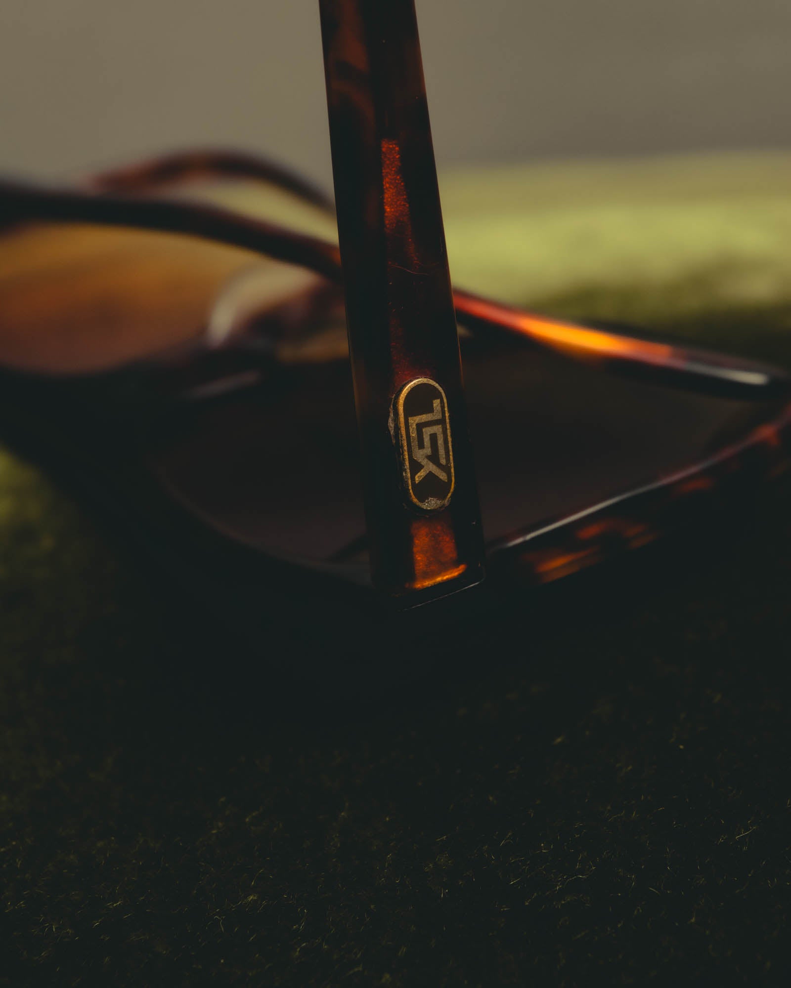 "Yves Saint Laurent" 80's Oversized tortoiseshell square sunglasses