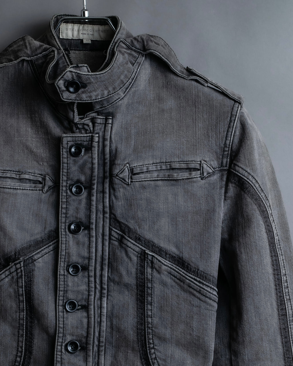 "STELLA McCARTNEY" Multi detail belted denim jacket