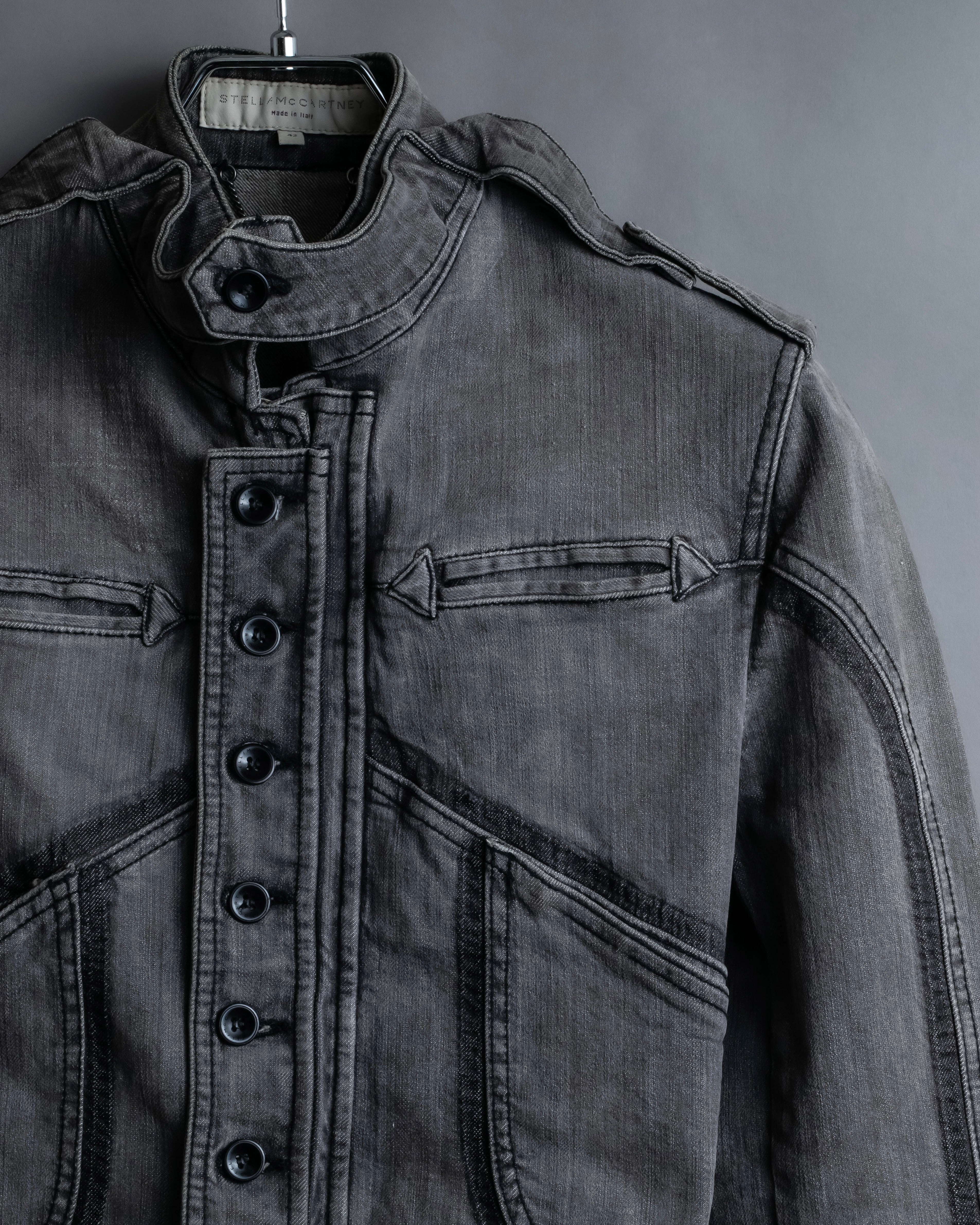 "STELLA McCARTNEY" Multi detail belted denim jacket