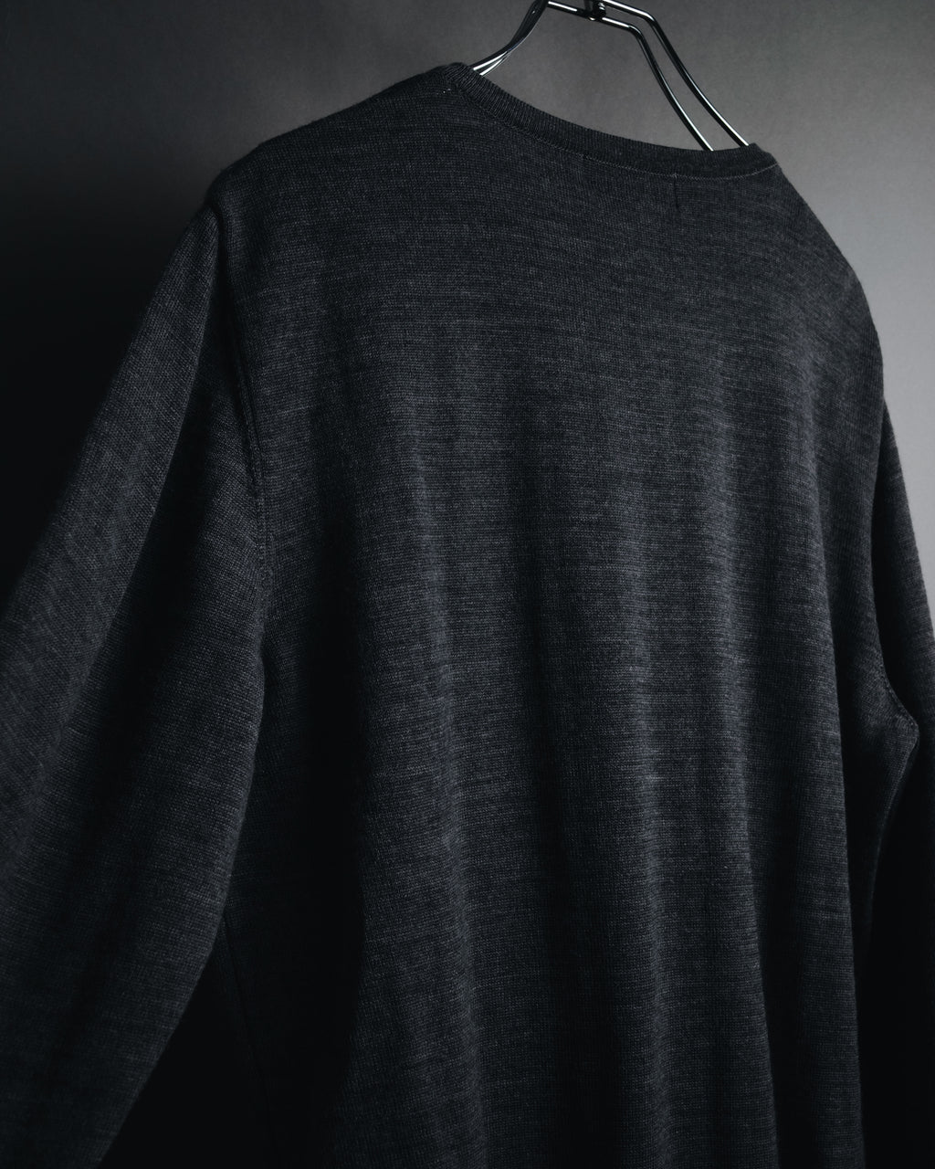 "YVES SAINT LAURENT" 80’s-90’s embroidered logo wool knit sweater