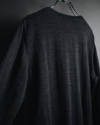 "YVES SAINT LAURENT" 80’s-90’s embroidered logo wool knit sweater