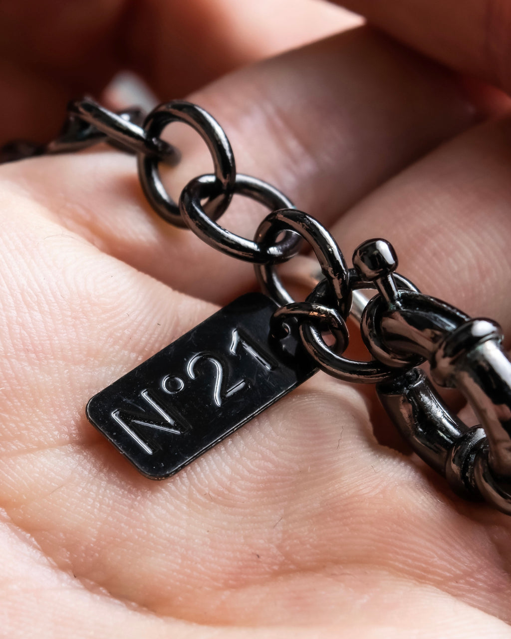 "N21 NUMERO VENTUNO" Studded diamond combination necklace