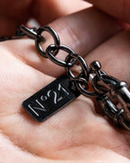 "N21 NUMERO VENTUNO" Studded diamond combination necklace