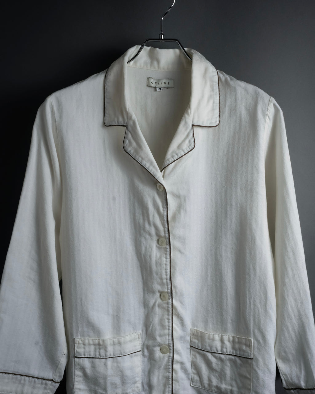 "CELINE" 90's-00's Macadam print pajama set up