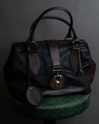 "BALENCIAGA" Circle lock design leather doctor bag