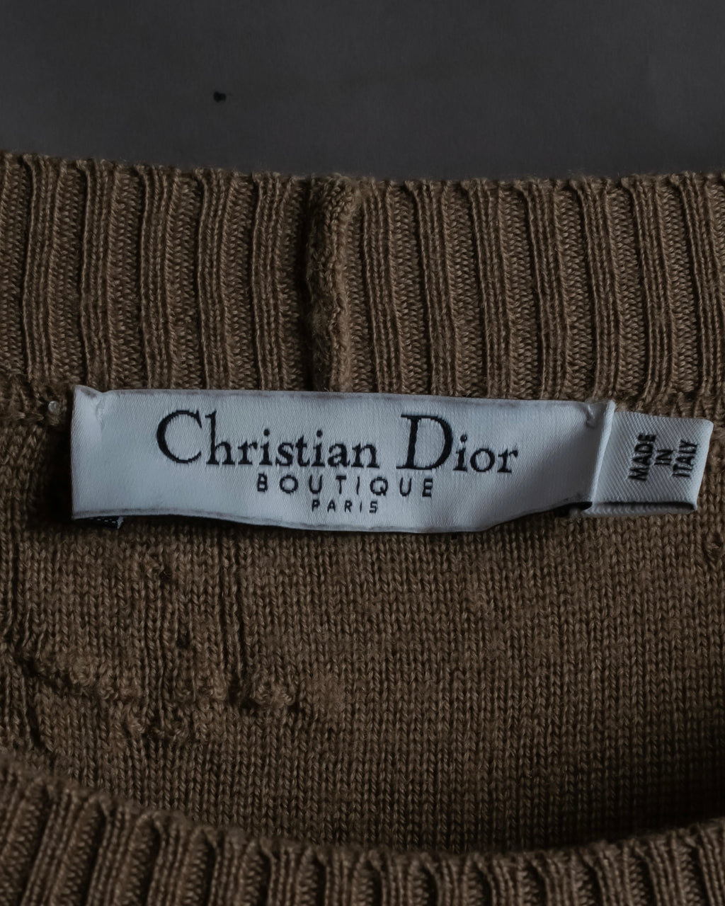 "Christian Dior" John Galliano period elbow patch knit
