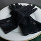 "HERMES" H motif design suede leather gloves