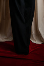 "JEAN PAUL GAULTIER FEMME"
 High-waisted straight draping slacks