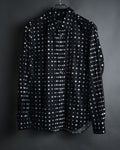 “COMME des GARÇONS” 2010SS Graphic polka dot cotton shirt