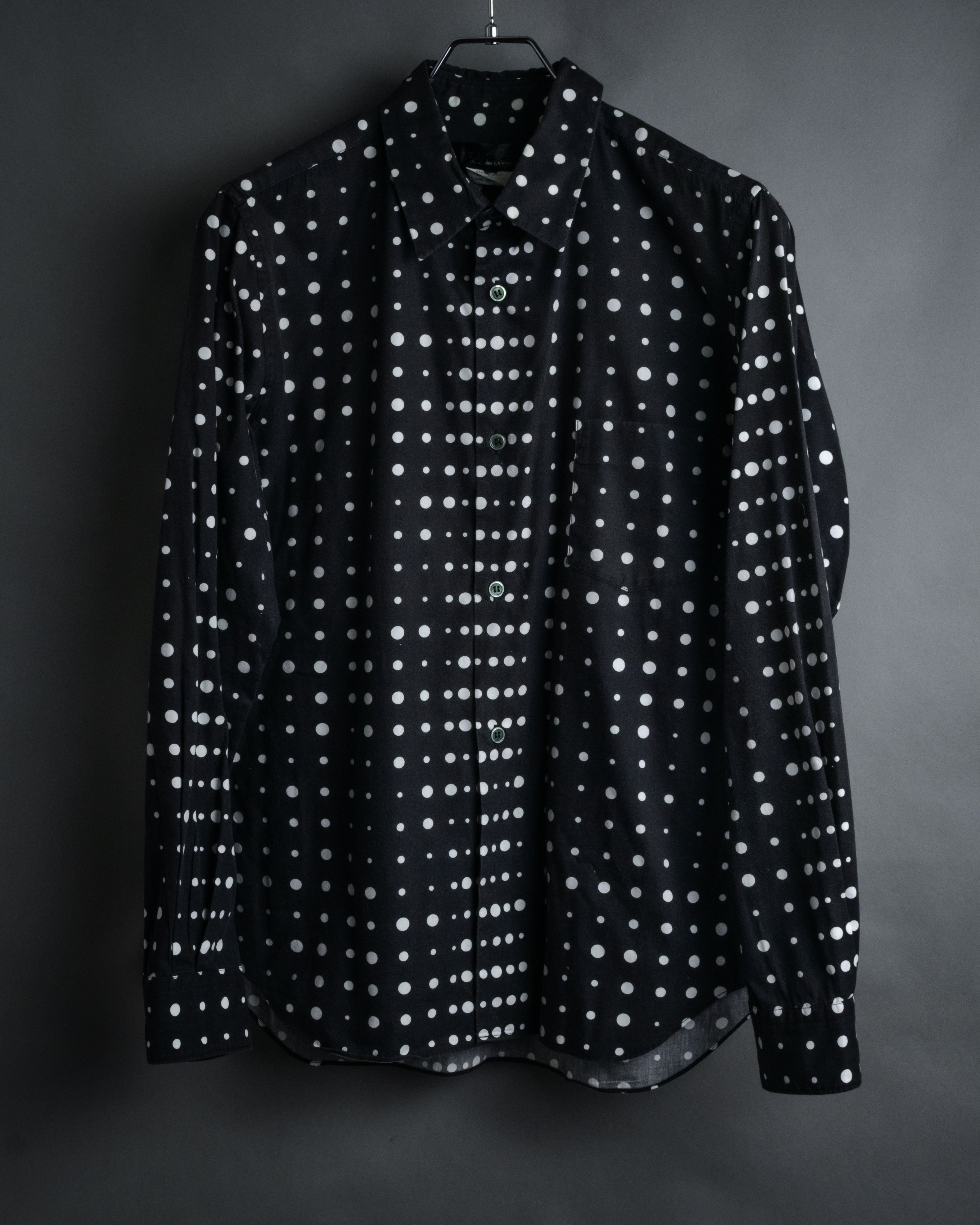 “COMME des GARÇONS” 2010SS Graphic polka dot cotton shirt