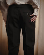 "GIORGIO ARMANI" 90’s Minimalist straight-leg virgin wool slacks