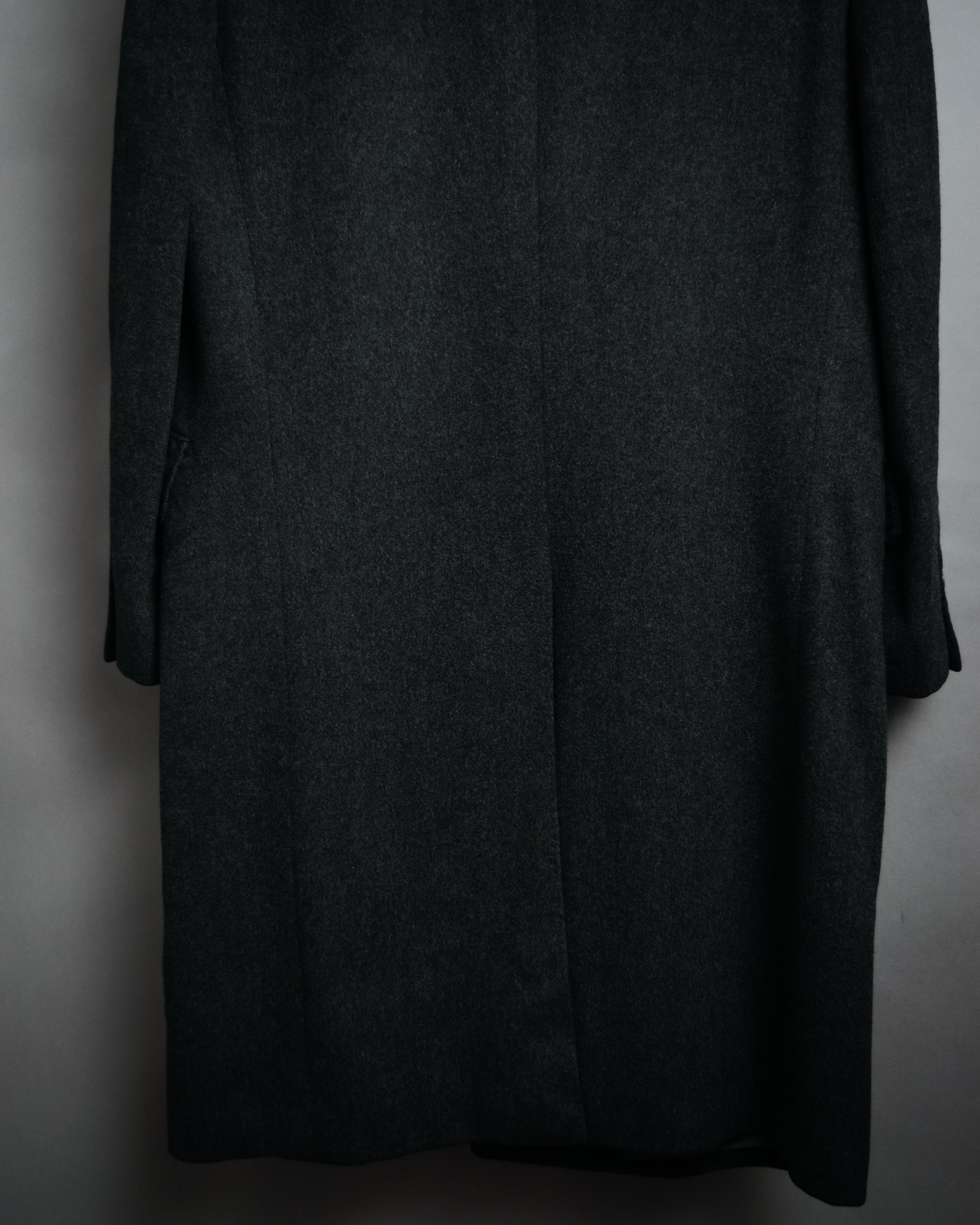 “BALENCIAGA PARIS” 90’s Cashmere blend chesterfield coat