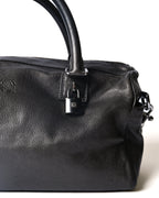 LOEWE/ Anagram 2 Way Mini Boston Hand Bag Metallic Black