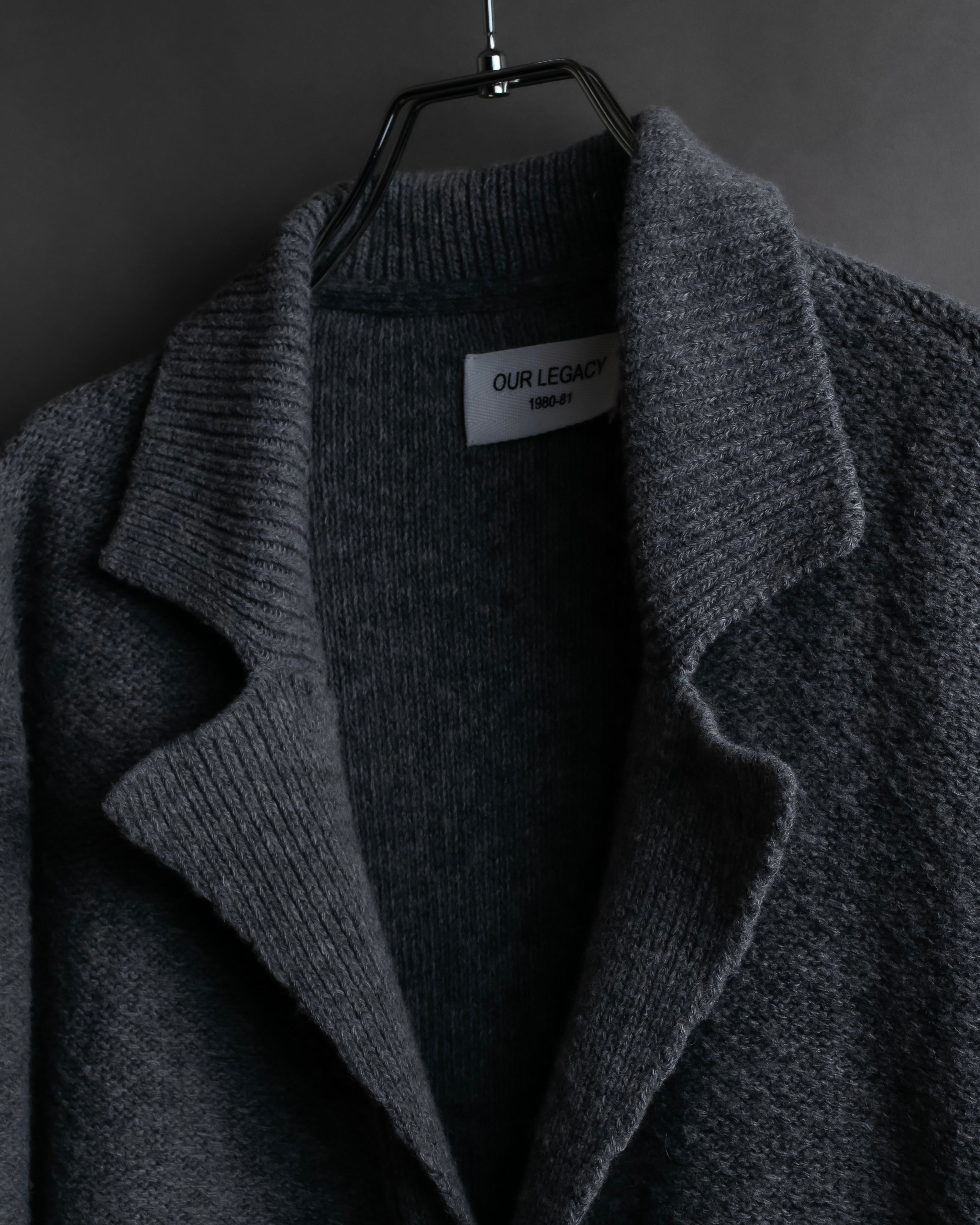 "OUR LEGACY" Patch pocket design lambswool knit jacket