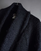 "YOHJI YAMAMOTO" 19AW Oversized cape knit cardigan