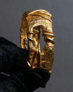 "Christian Lacroix" Sculptural detail gold bracelet